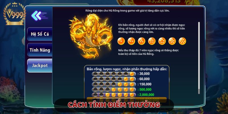 Điểm thưởng hấp dẫn, nhân theo loại cá và mức cược